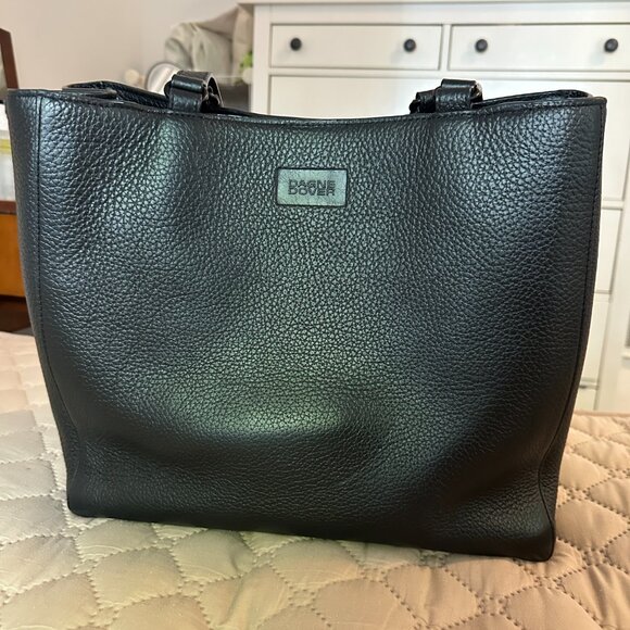 Dagne Dover Allyn Leather Tote Black Size Large - Great work tote! - Picture 2 of 13